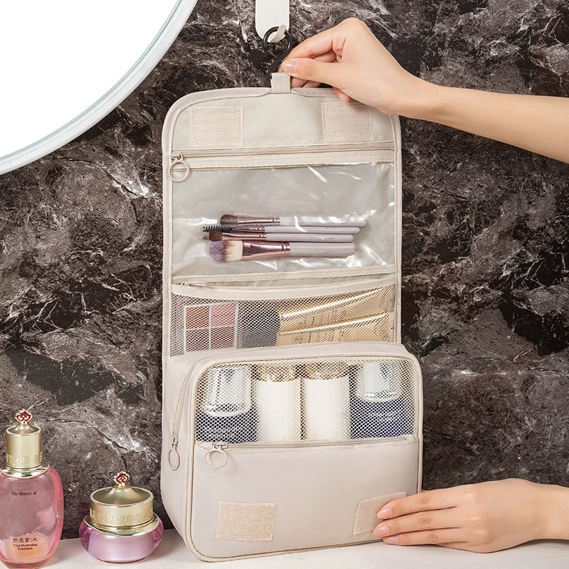 

Hanging Travel Big Cosmetic Toiletry Bag Women Men Necessary Make Up Dry-Wet Separation Organizer Accessory Storage Wash Pouch