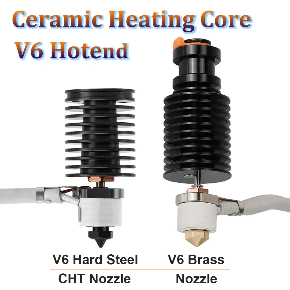 

24V E3D V6 Hotend For Voron 0.1/0.2/2.4 V6 Bimetal Throat Ceramic Heating Core Print Head For Prusa Ender 3 CR10 MK3S 3D Printer