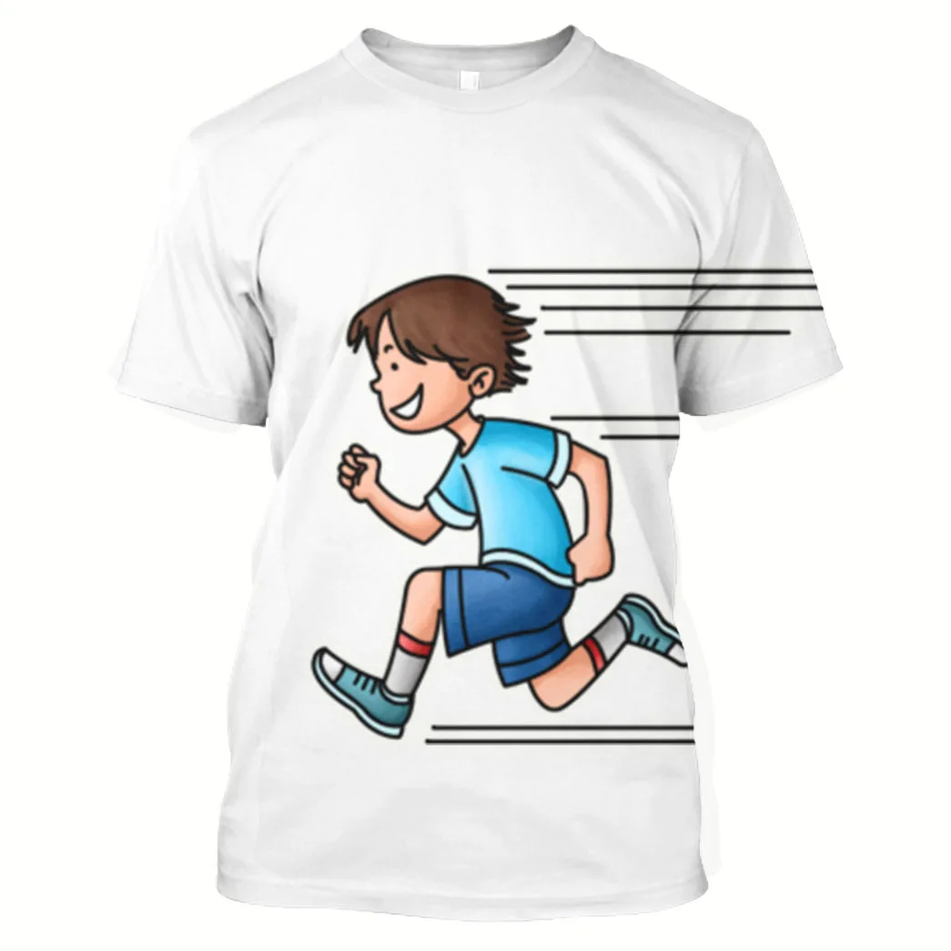 

Jumeast 3D Graphic Tees Oversized Running Printed Men T Shirt Workout Anime Cool Sweats Gym Fitness Sportswear Jogging Tops Boy