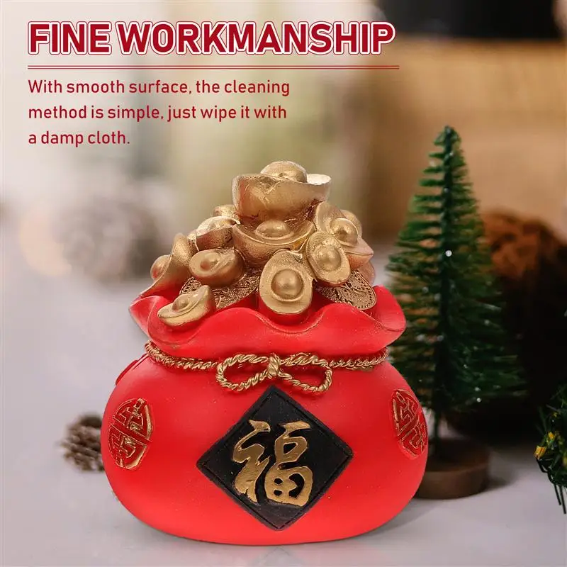 

2Pcs Resin Cornucopia Decor Cartoon Cornucopia Ornament New Year Adornment
