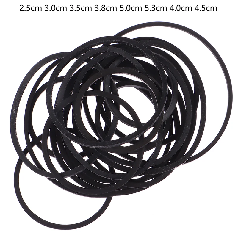 

20 Pcs/set Mix Cassette Tape Replacement Rubber CD DVD Cassette Tape Recorder Turntable Strap Belt For CD-ROM Video Machines