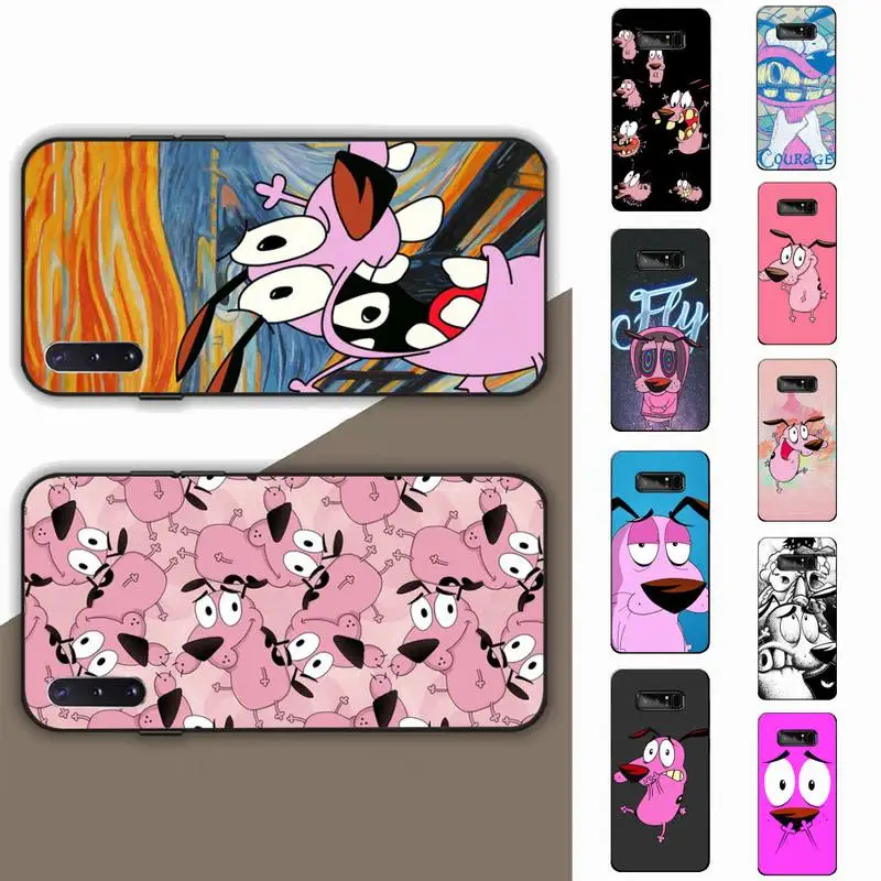 

Cartoon Courage The Cowardly Dog Phone Case for Samsung Note 5 7 8 9 10 20 pro plus lite ultra A21 12 72