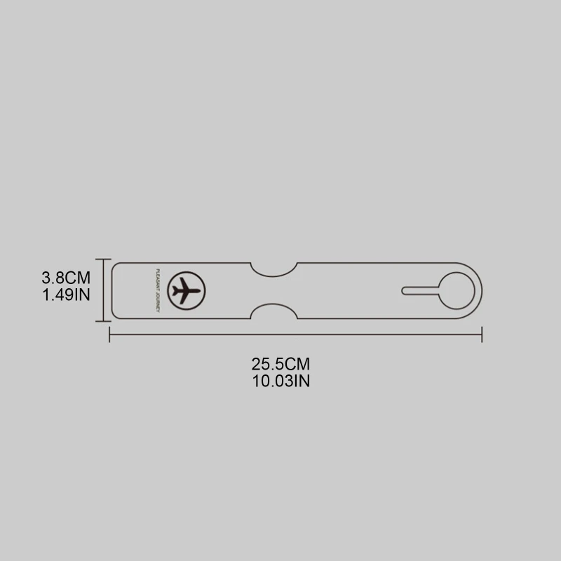 E74B Багажная бирка из искусственной кожи Дорожные аксессуары Чемодан Адрес Имя