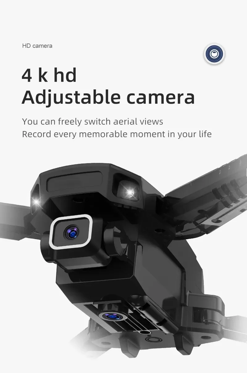 

NEW Drone 4k Profession Wide Angle Camera 1080P WiFi Fpv Drone Dual Camera Height Keep Drones Camera Helicopter Toys