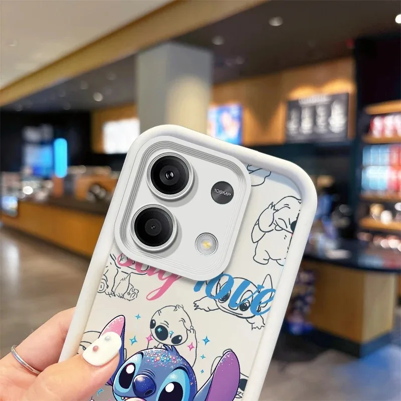Фото Чехол Kawaii Disney Funda Donut Stitch для Xiaomi Redmi Note 14 13 12 Turbo 11S 4G 11 10 Pro Plus 9 14C 13C 12C 9C A2 A1 №5
