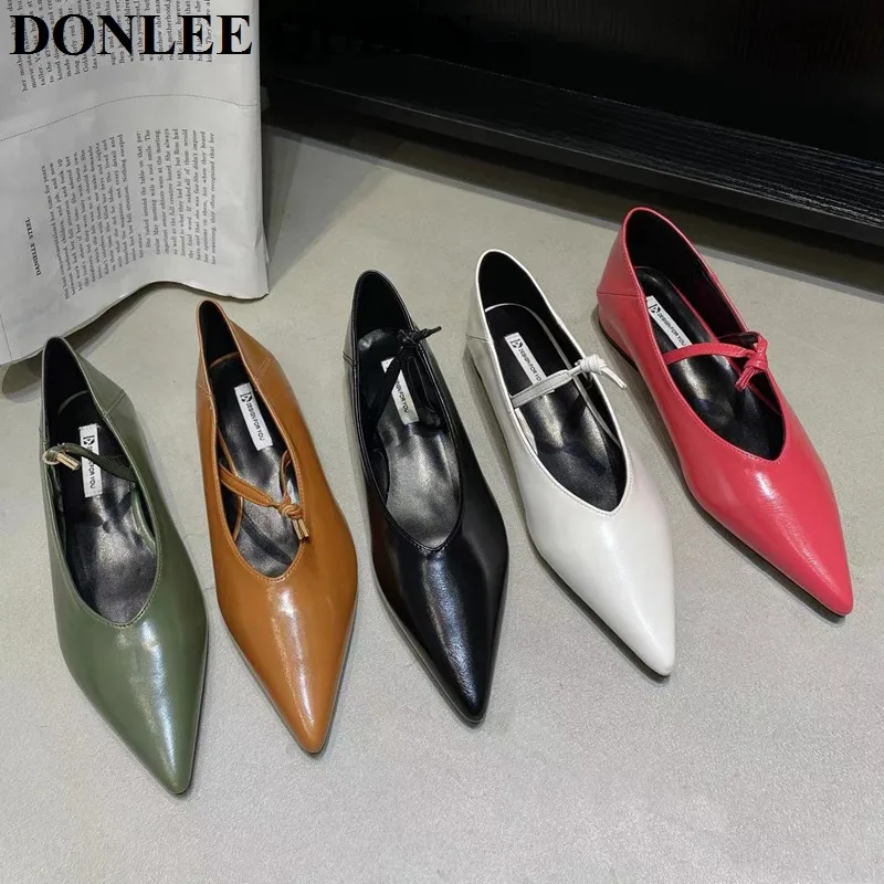 

Балетки женские с заостренным носком, мягкие мокасины, без застежки, балетки, плоская подошва, лоферы, весна