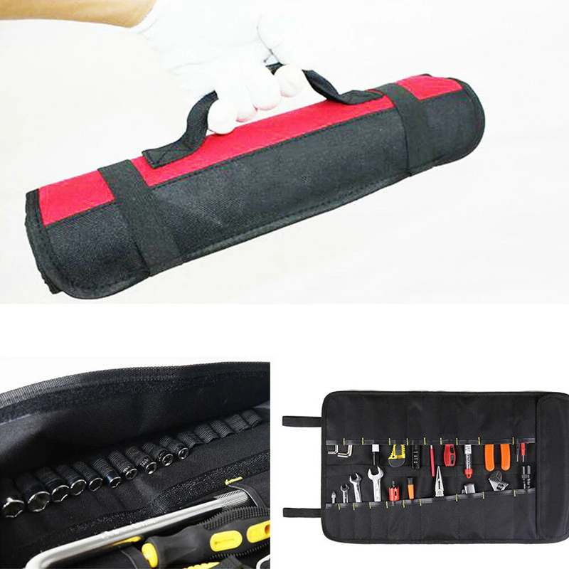 

1Pcs Tool Storage Bag Accessories Parts Roll-up Motorcycle Mixed Holder 58*34cm Wrench Spanner Socket Hot sale