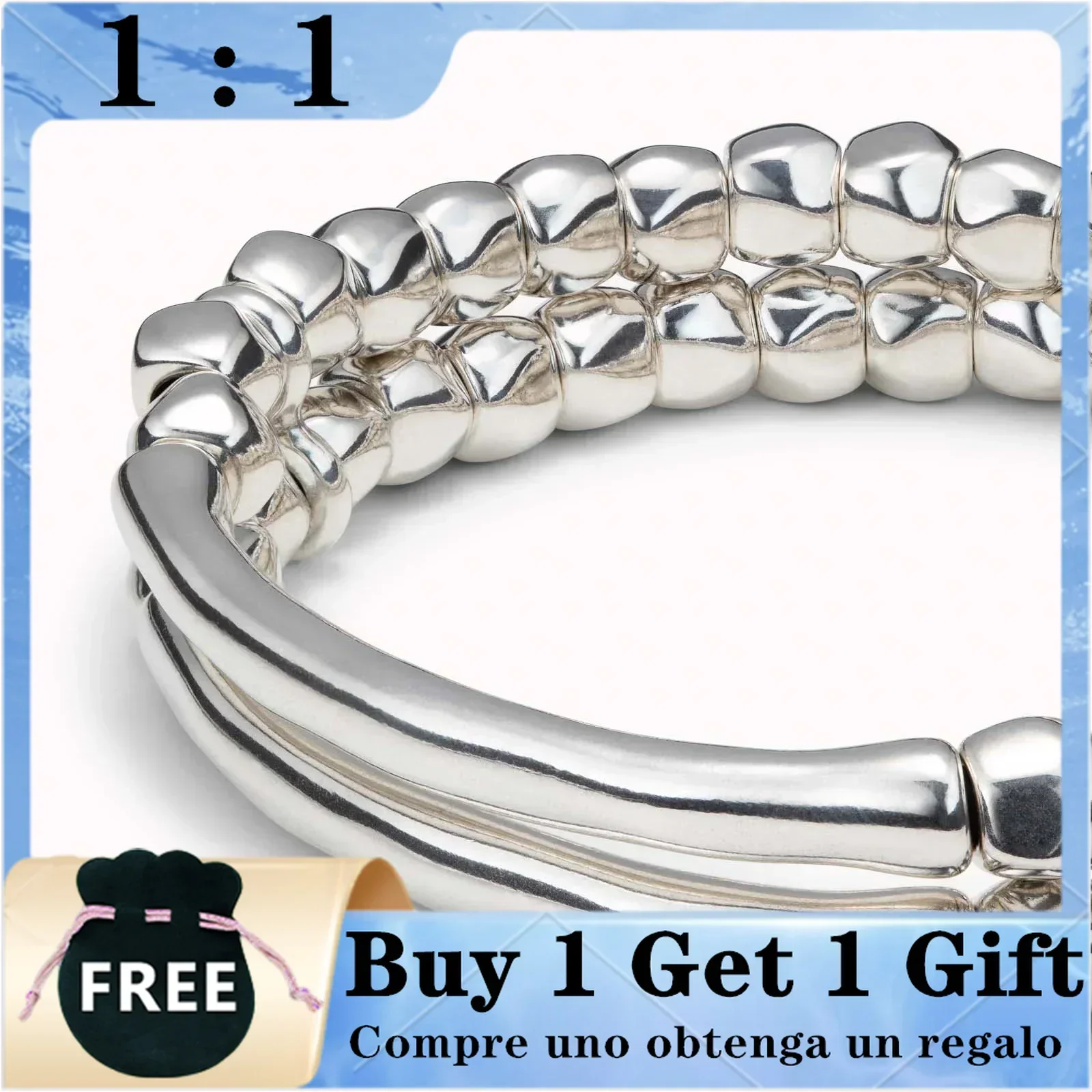 UNO dupla camada геометрический bola pulseira para mulheres jóias exclusivas presente de alta качества оригинал novo