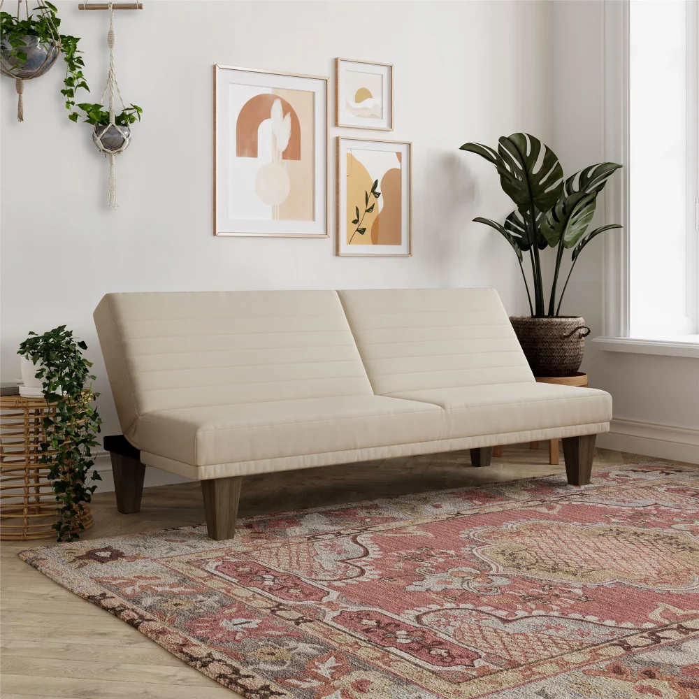 

DHP Dillan Convertible Futon, Tan