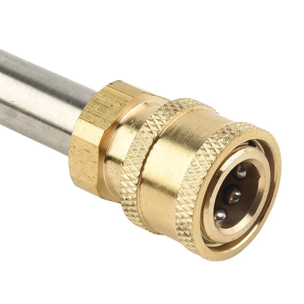 

4/5 Series Pressure Washer Adapter 1/4 In 17*2.4cm 3600 PSI Adapter Brass + Stainless Steel Converter For Yili