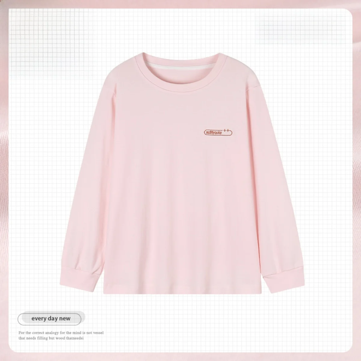 Цельный женский пуловер с длинными рукавами хлопковая пижама топ на весну и