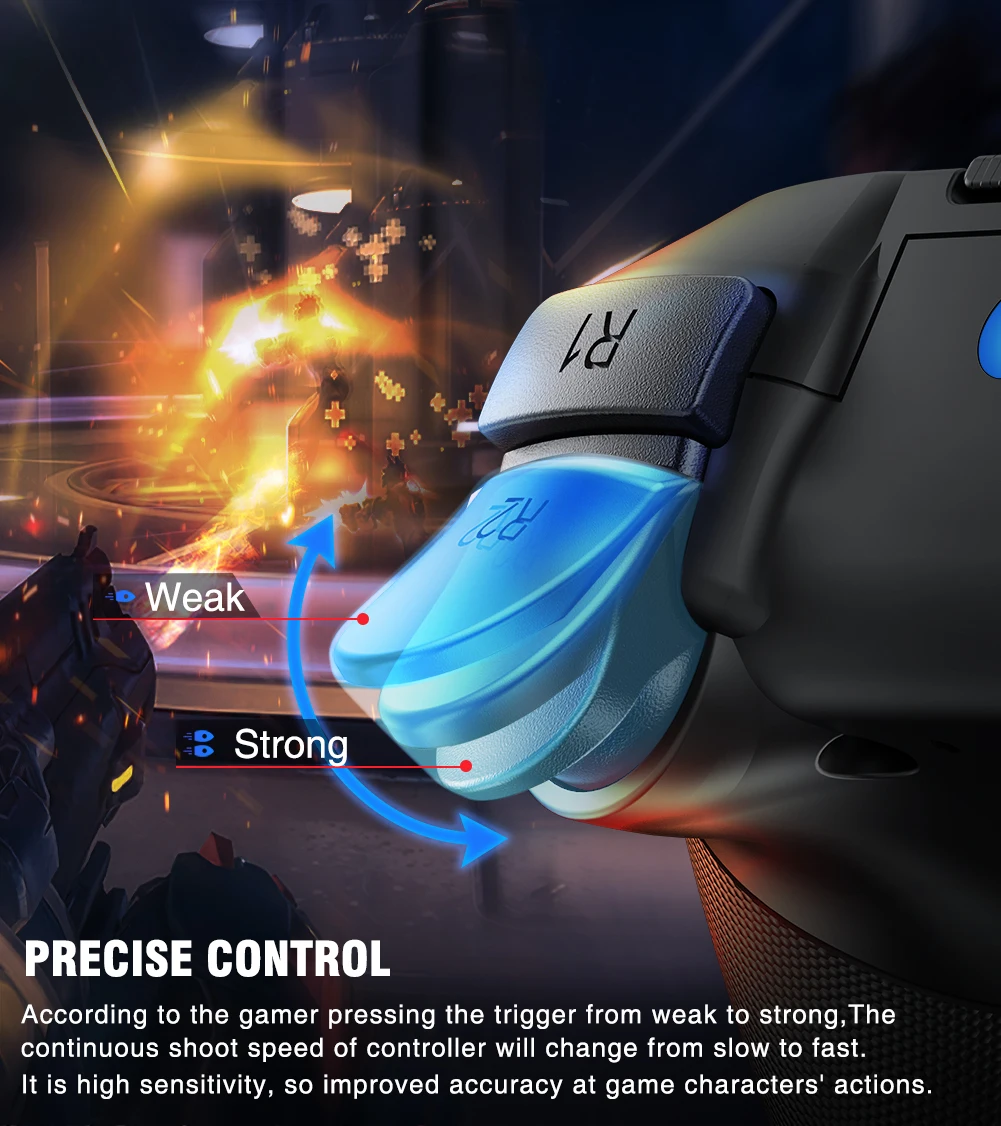 Беспроводной геймпад BEBONCOOL для PS4 контроллер Dualshock 6-Axies Sensor Pro игровой Playstation 4/PS4