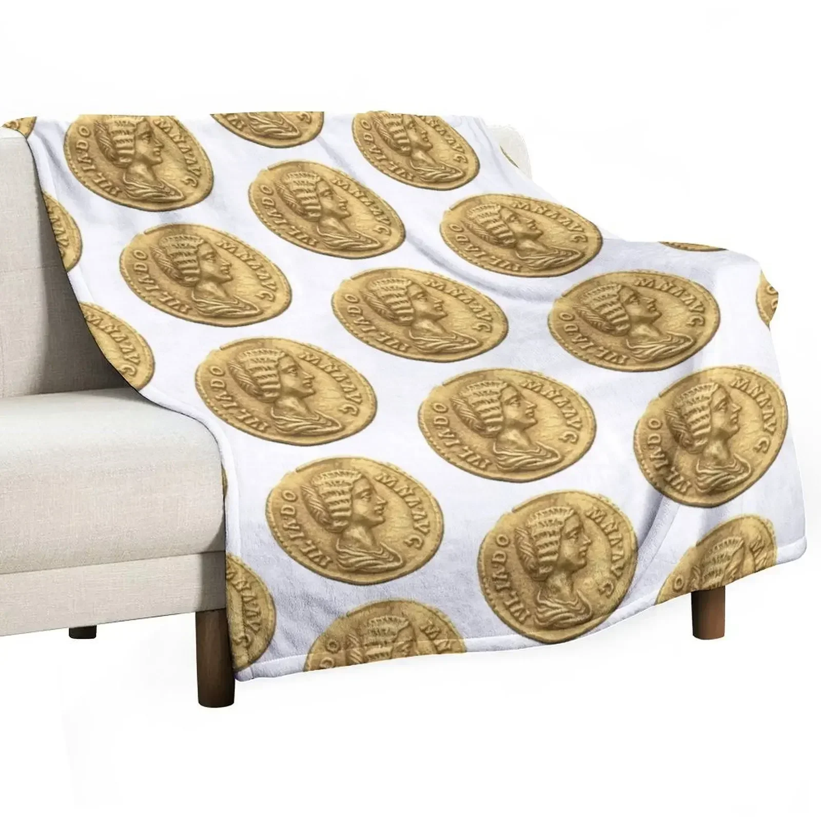 Одеяло Julia Domna Gold Aureus с монетой аниме декоративные покрывала одеяла