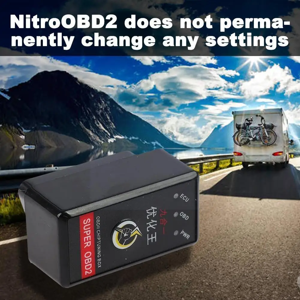 

Автомобильная система экономии топлива для Nitro OBD2 чип тюнинг-бокс интерфейс с руководством на английском черного цвета S5I7
