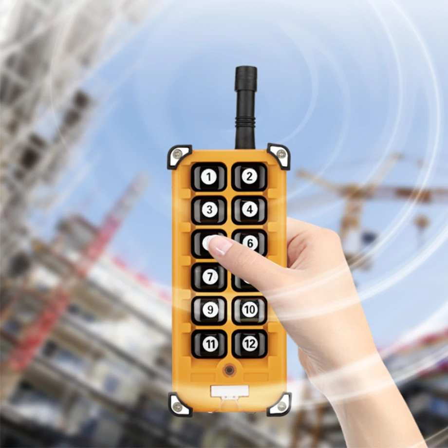 Фото DC12-48V 12 каналов 433 МГц RF переключатель универсальный набор для промышленного управления электрическим краном гаражные ворота пульт дистанционного управления и приемник №4