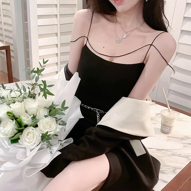 

2022Summer thin new cotton line knitted T-shirt women's round neck pullover loose half-sleeved vest top cotton T-shi