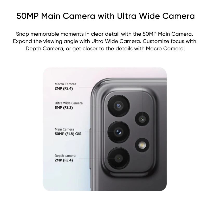 Najtaniej Oryginalny Samsung Galaxy A23 A235F 4G Smartphone Snapdragon 680 90Hz PLS Wyświetlacz LCD 5000mAh Baterii 25W Szybkie ładowanie Telefonu