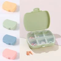 6 grids portable travel pill case with pill cutter organizer medicine storage container drug tablet box plastic pill boxes
