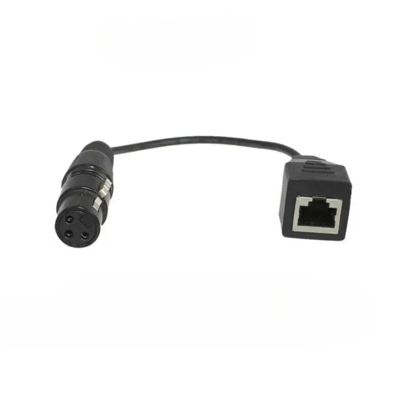 Переходник с головки Cancon на штекер RJ45 3-контактный кабель-адаптер для сетевого