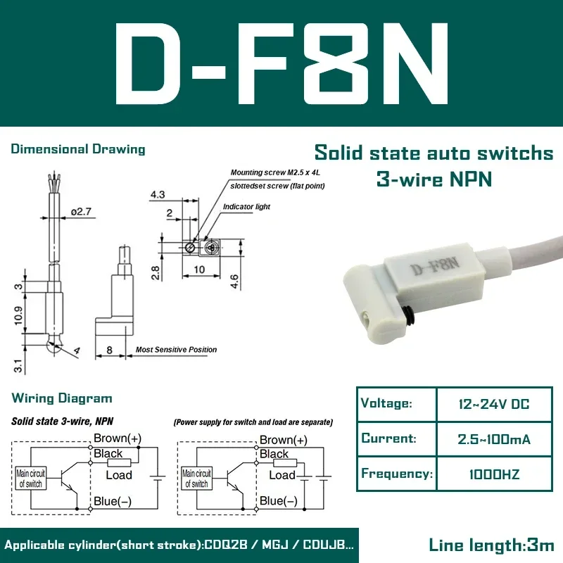 

Герконовые переключатели D-A93 Z73 C73 A54 A73 D-M9B D-M9N D-M9P D-M9BV D-F8B (10 шт.)