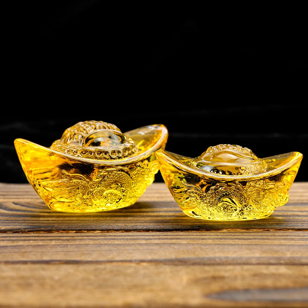 

Цитрин в китайском стиле, лазерный слиток, золото, Хрустальное стекло, цветная глазурь, богатство, деньги, фэн-шуй, ремесленные фигурки, прес...