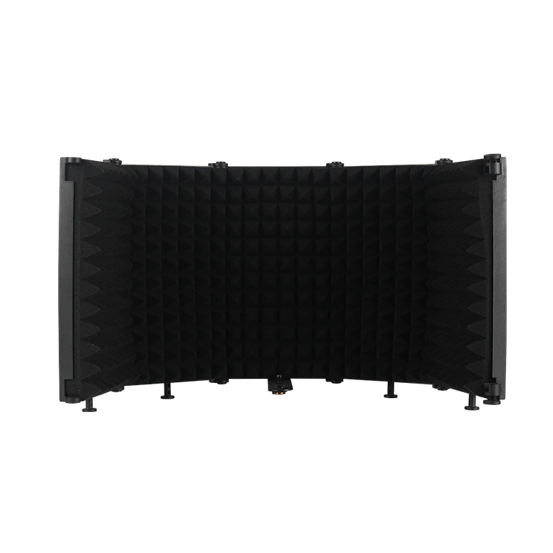 

5-Panel Wind Screen Foldable Microphone Acoustic Isolation Shield Mic Accessories Foams Studio Live Broadcast Soundproof Sponge