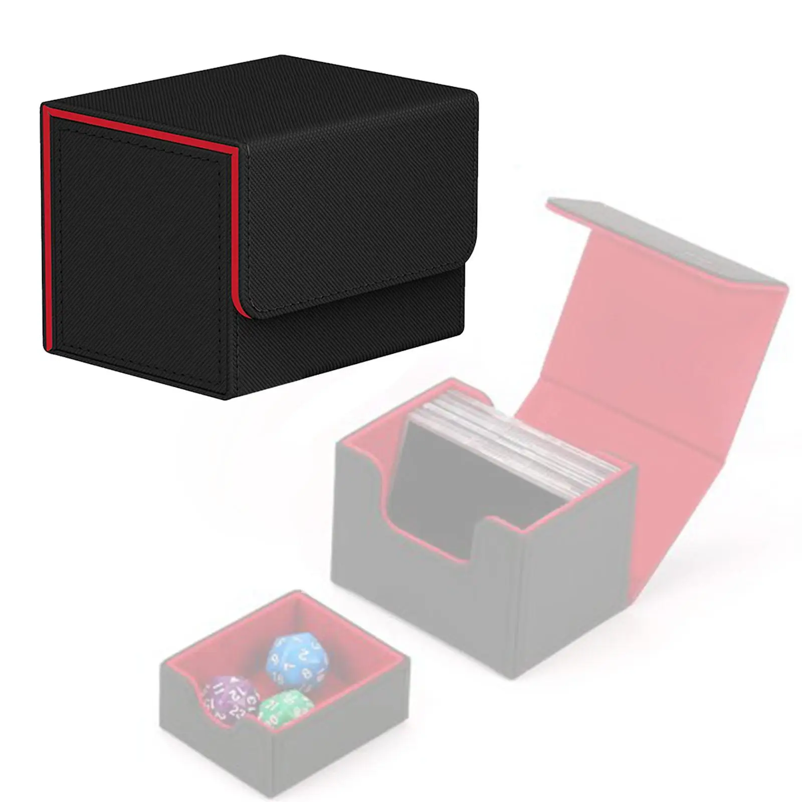 

Trading Card Deck Box Storage Organizer Holder Case Durable Protective for Tcg