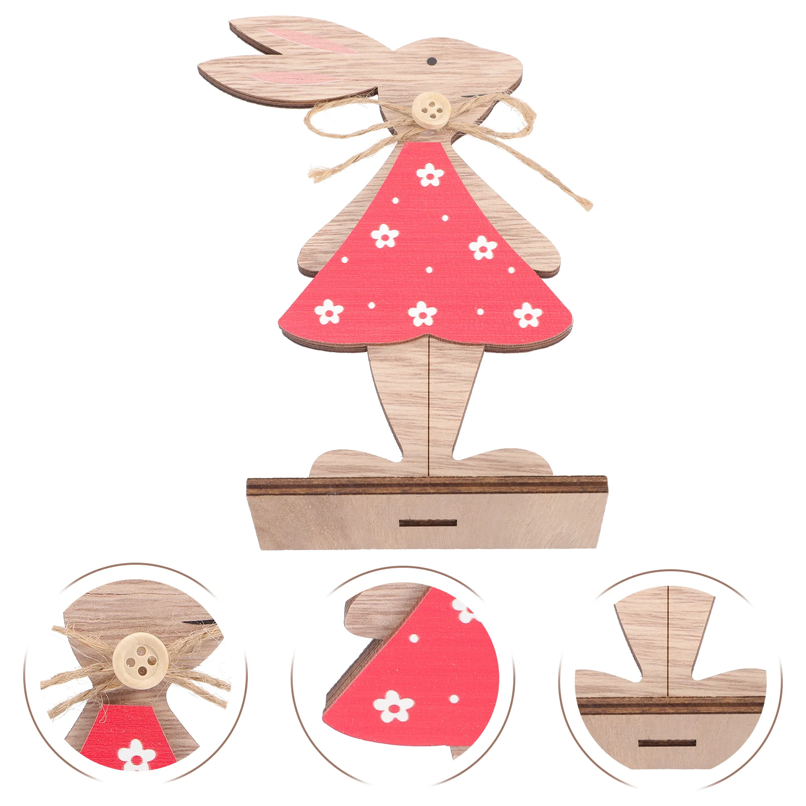 

2Pcs Table Sign Rabbit Table Decoration Tabletop Centerpiece