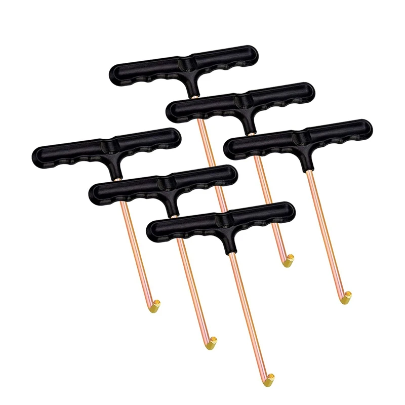 

6 шт., Т-образный крючок для прыжков на пружине