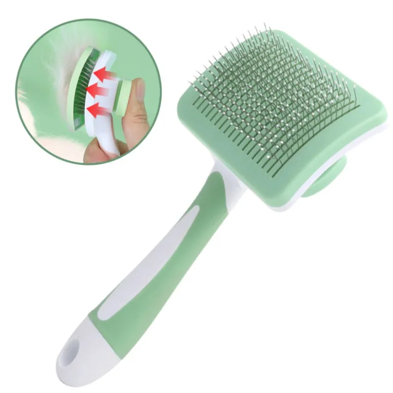 

Pet Brush Hair Pet Grooming Remover Dog Hair Cleaning Hair Brush Comb Shedding Cats Supplies Indoor Slicker Beauty Long Cat