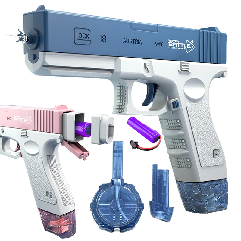 

Electric Water Spray Toy Bursts Children High-pressure Strong Charging Energy Bared Water Automatic Water Spray Toys Gift Glock