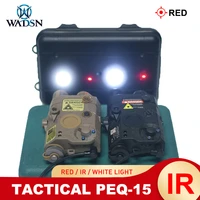 wadsn ar15 airsoft peq15 anpeq 15 red dot ir laser sight tactical weapon light white led flashlight hunting ar15rifle 20mm rail