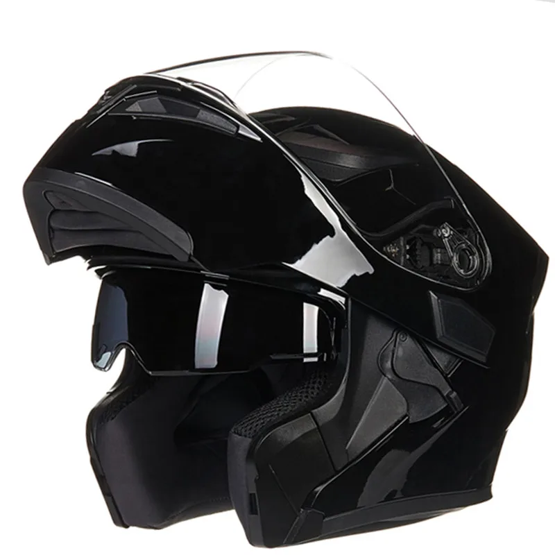 Motorhelm Dual Lens System Racing Helm Jiekai Merk JK902 Model Uitneembare En Wasbare Binnenvoering full face helmet