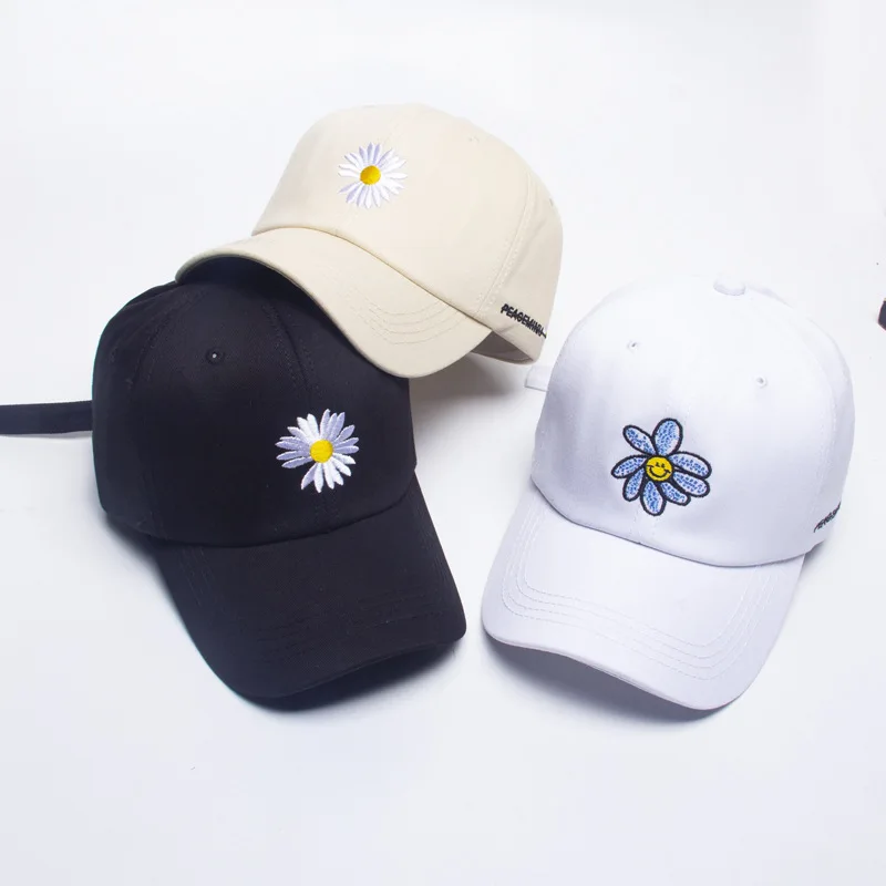 

Бейсбольная Шляпа, бейсболки, модная простая летняя шляпа с солнцезащитным козырьком и цветком, хлопковые спортивные шляпы от солнца для ры...