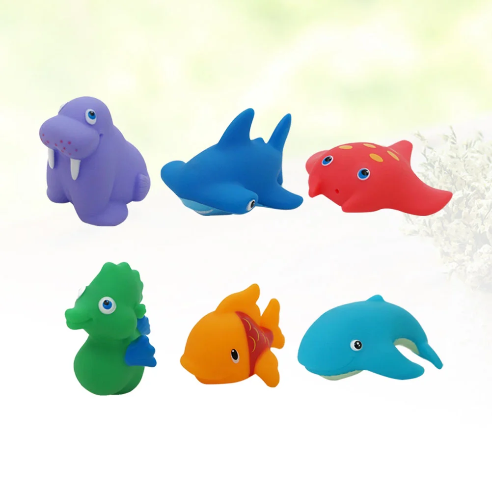

6pcs Ocean Life Spray Water Bath Set Bath Water Set for Baby Infant Newborn