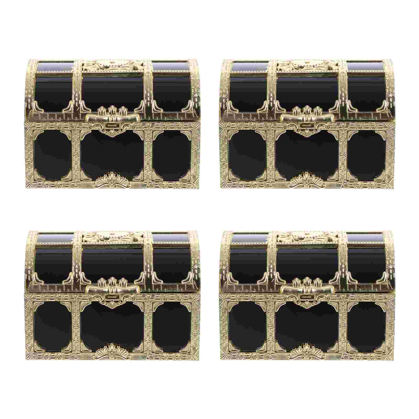 

Gift Bag Birthday Party Favor Pirate Plastic Chests Game Decoration Props Toys