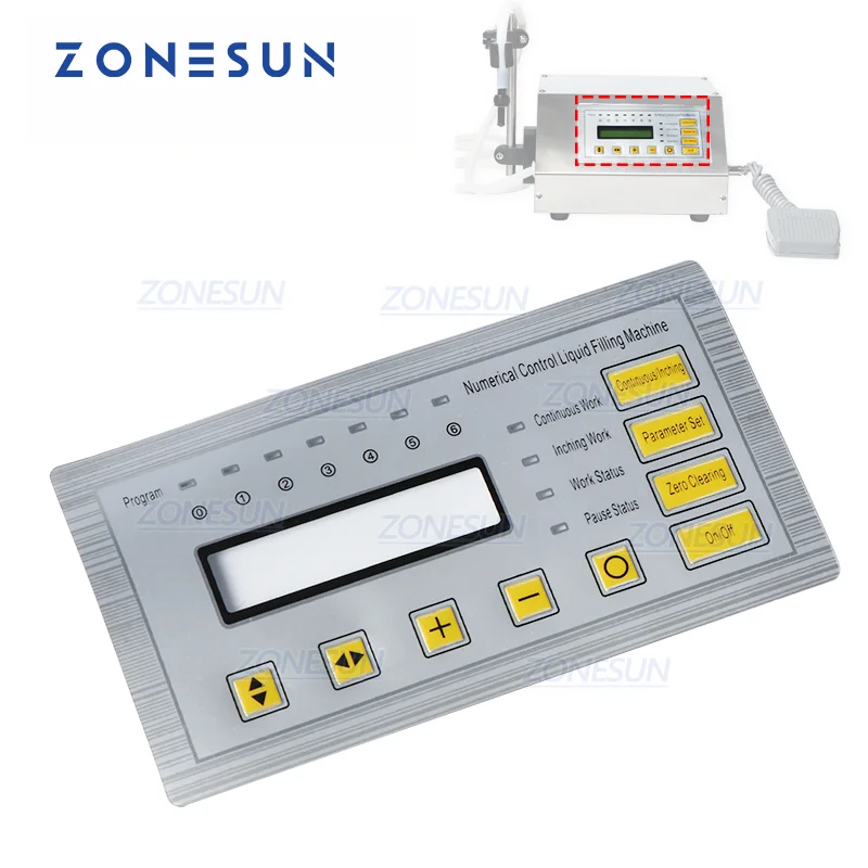 

ZONESUN Display Panel Sticker for GFK-160 Liquid Filling Machine