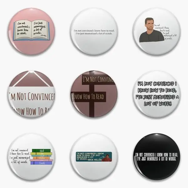 

Not Convinced Know How To Read Nick Soft Button Pin Customizable Hat Fashion Metal Lapel Pin Brooch Cartoon Clothes Creative
