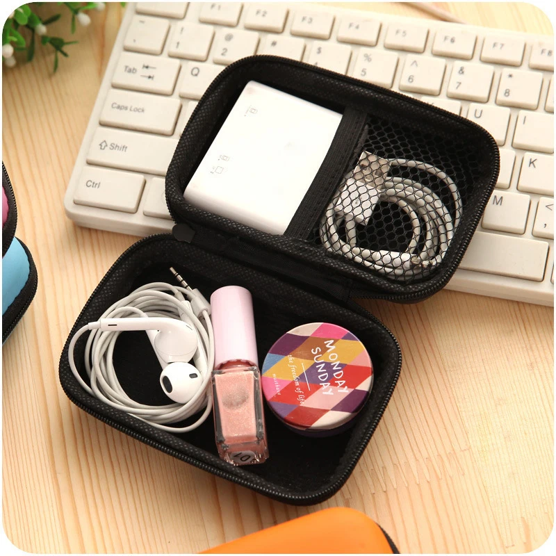 

Data Cable Charger Storage Bag Case Earphone EVA Headphone Container Cable Earbuds Storage Box Stonego Pouch Case Traval Storage