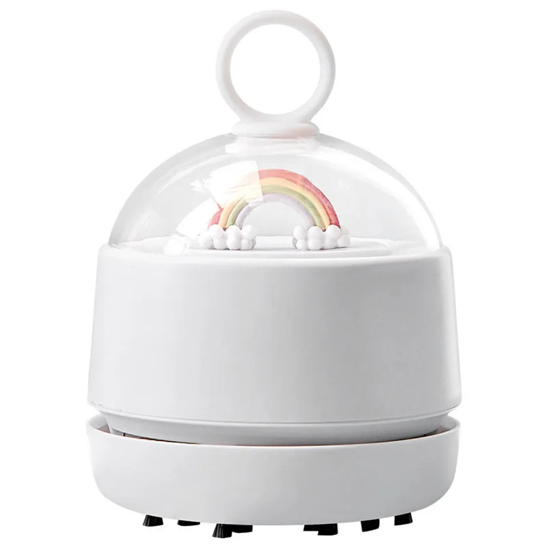 

Rechargeable Desktop Vacuum Cleaner Portable USB Keyboard Vacuum Mini Cleaner Mini Auto Vacuum Cleaner,White