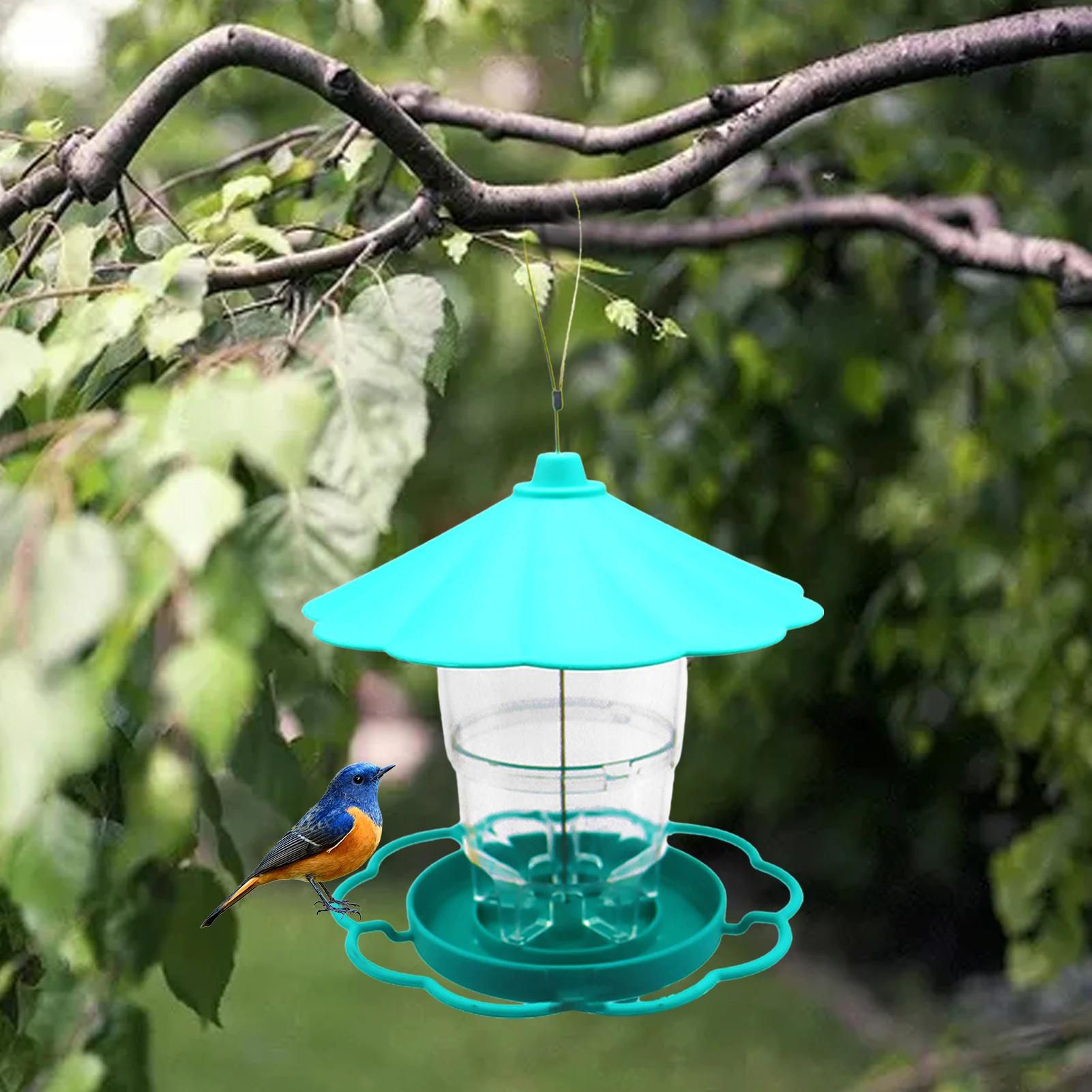 

Wild Birds Feeders Outdoor Large-Capacity Wild Bird Feeders Large Capacity Washable Wild Birds Feeders Garden Courtyard Outdoor
