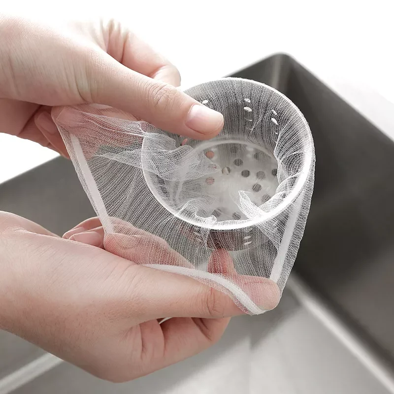

30/100pcs Sink Filter Mesh Kitchen Trash Bag Prevent Sink From Clogging Filter Bag For Bathroom Strainer Rubbish Bag