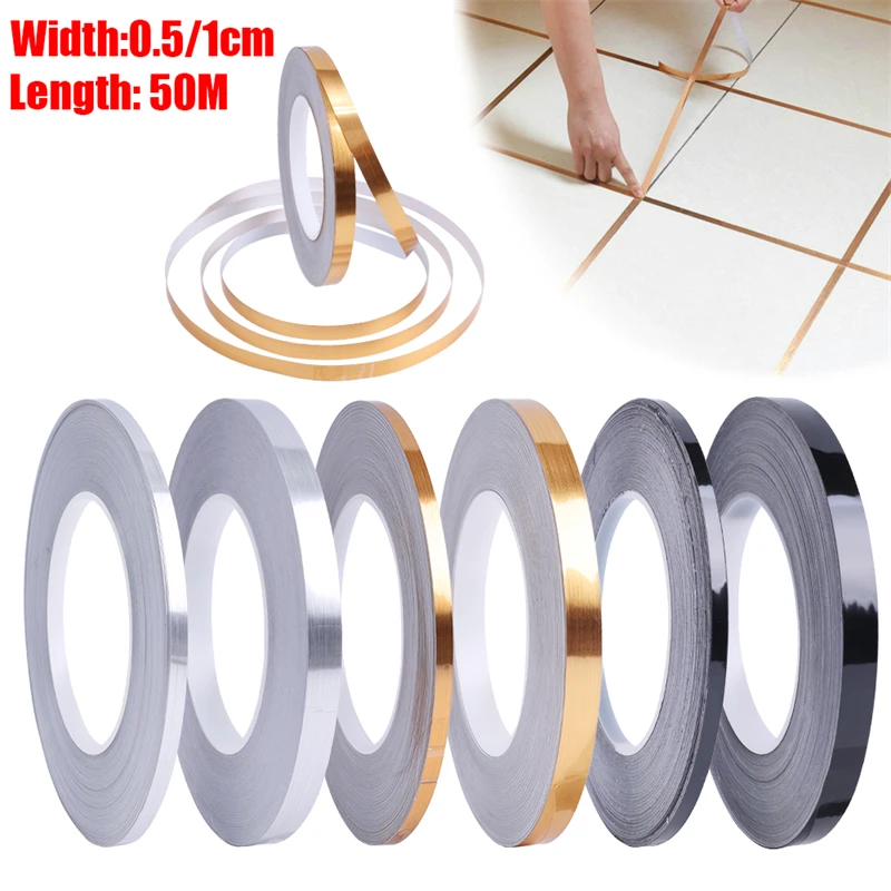 

Gold Self-adhesive Tile Gap Tape PVC Waterproof Sealing Tape Ceiling Beauty Stickers DIY Home Decoration