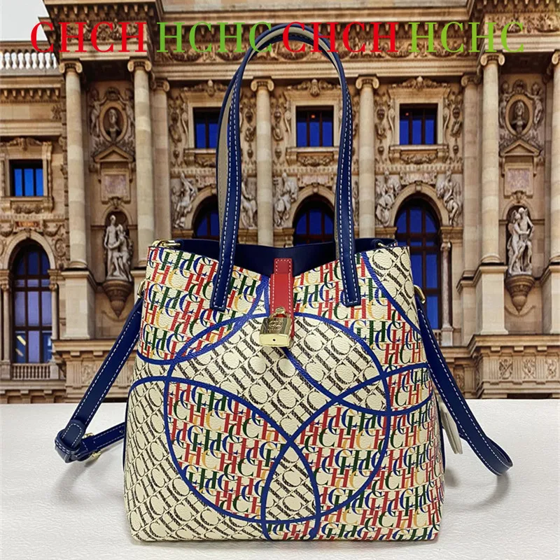 

2022 New Women's Portable Shoulder Messenger Bag CC GG Fault LOGO Design Large Capacity Bucket Shape CH Women Purse and Handbags