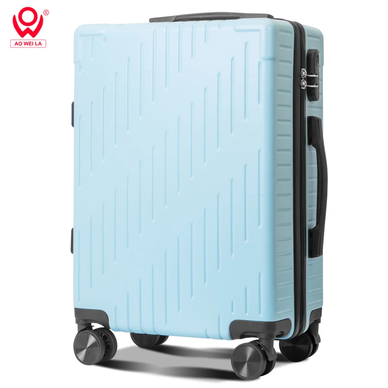 AOWEIlA Travel Suitcase  Luggage Trolley Case Universal Wheel Storage Box Large Capacity Leather 20,24 Inch Zipper