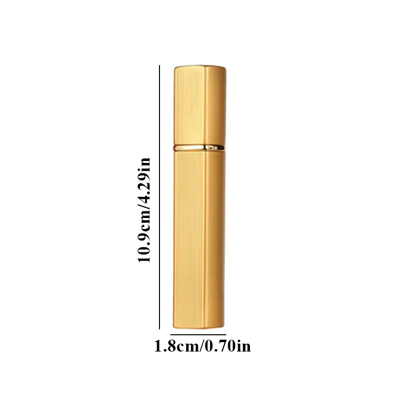 

Glass Tank Empty Container Nozzle Spray Metal Case Glass Bottle Refillable Atomizer Portable Travel Size Parfum Bottle 12ml