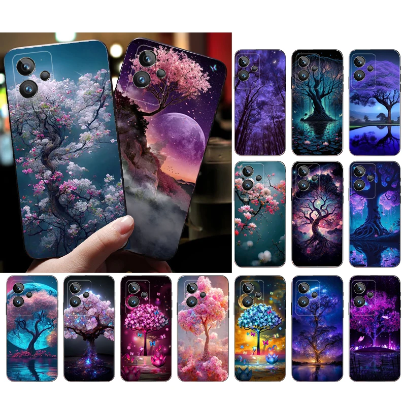 

Flower Tree Phone Case for OPPO Realme 10 Pro Plus 9 8 7 6 Pro GT 2 Pro X2 Pro C21Y C11 X3 SuperZoom Funda