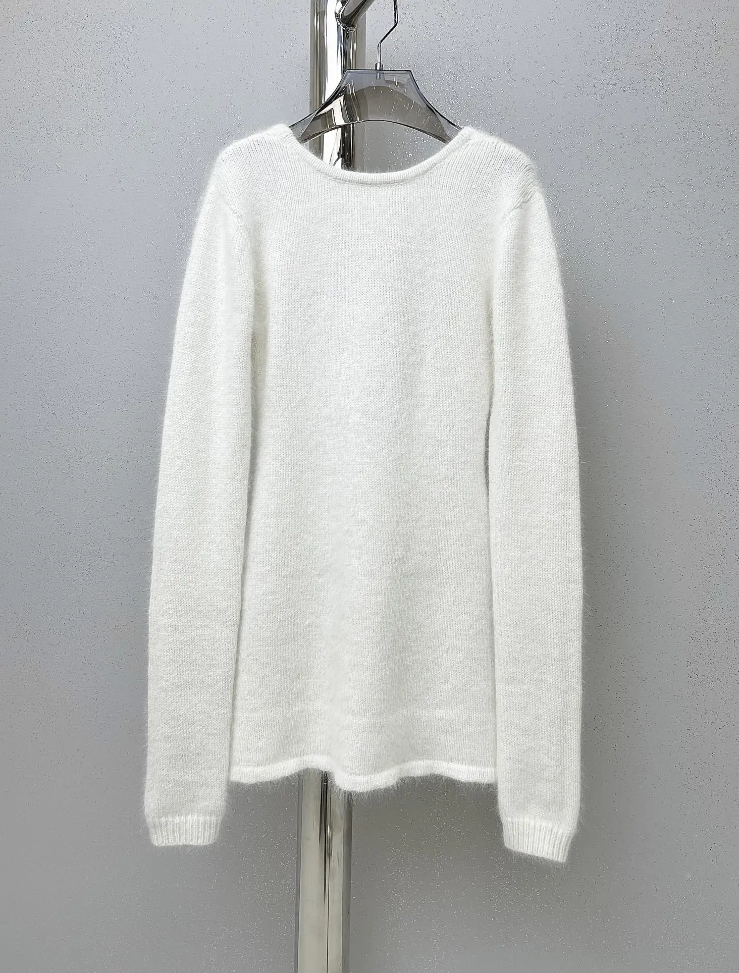 

Backless knitted dress mink plush fabric is soft and delicate 2023 summer new style