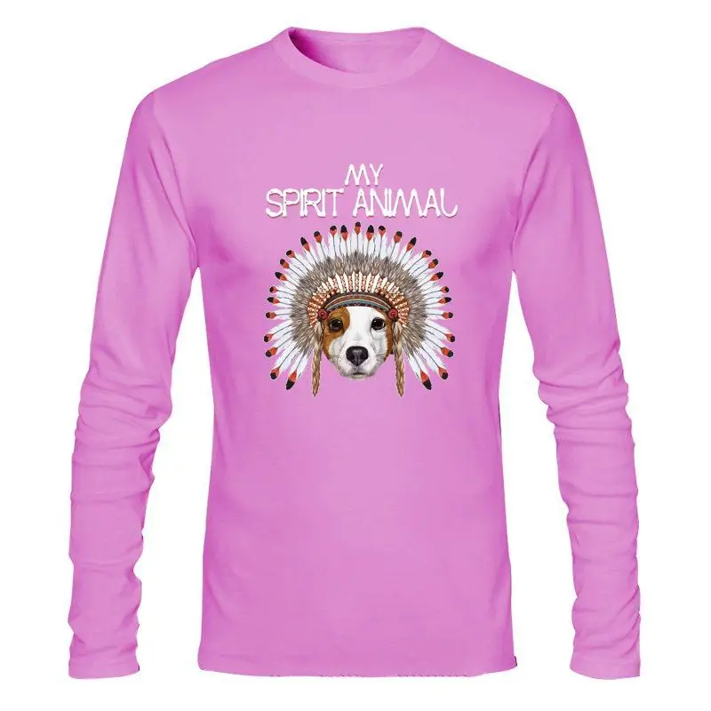 

Man Clothing New Funny Cute Jack Russell Dog My Spirit Animal T Shirt Summer Print Man Cotton Fashion Summer 2017 100% Cotton T