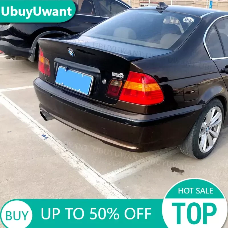 

Задний спойлер багажника для BMW E46 Coupe Sedan 320i 325i 328i 2Door 4Door 1998-2006, спойлер для крыла багажника из углеродного волокна/FRP, черный